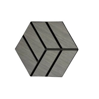 ECO HEXA szürke tölgy akusztikai falpanel