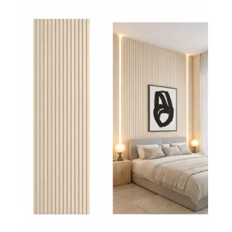 ECO LINEAR 260 fehér tölgy akusztikai falpanel