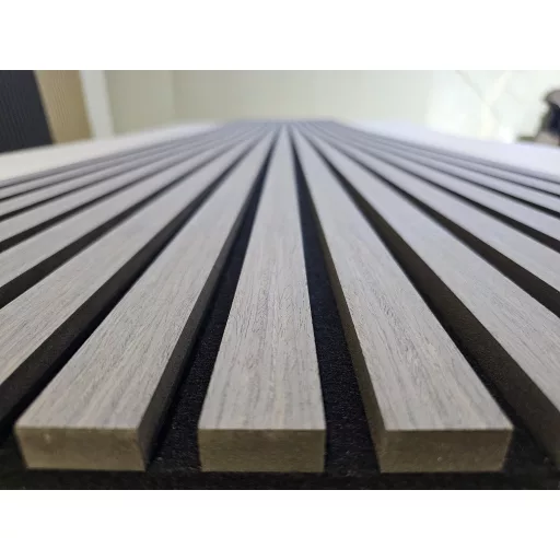 ECO LINEAR 300 fekete tölgy akusztikai falpanel