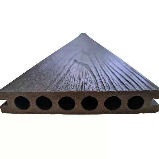 ezüstszürke erezet mintás WPC kültéri padlópanel