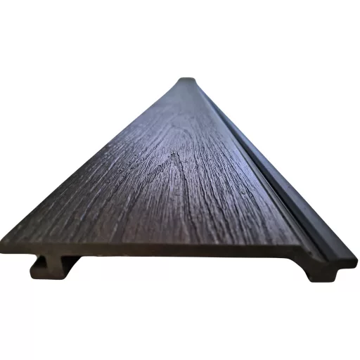 ezüstszürke erezet mintás WPC fal- és kerítéspanel